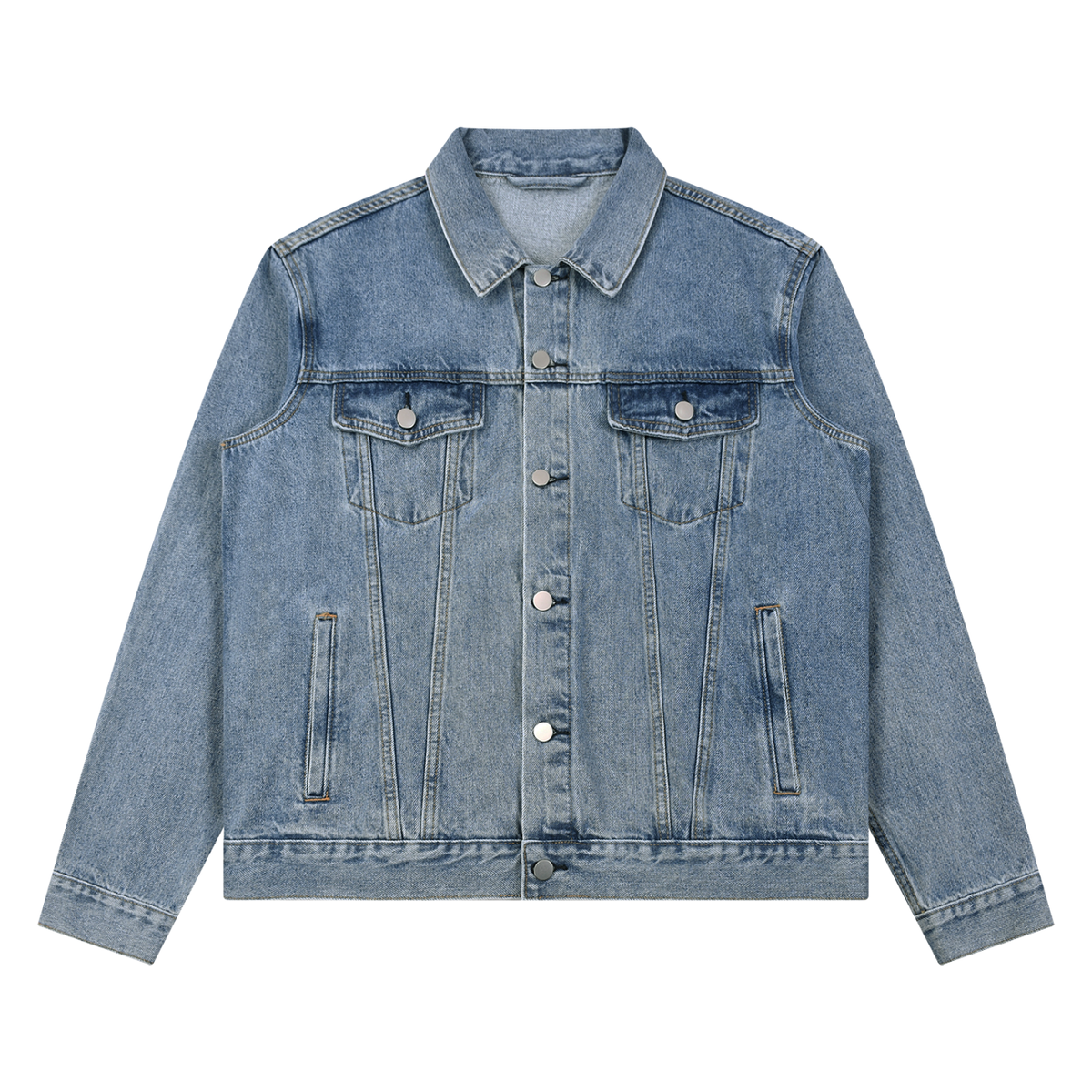 Queen of Pentacles Star Vintage Denim Jacket